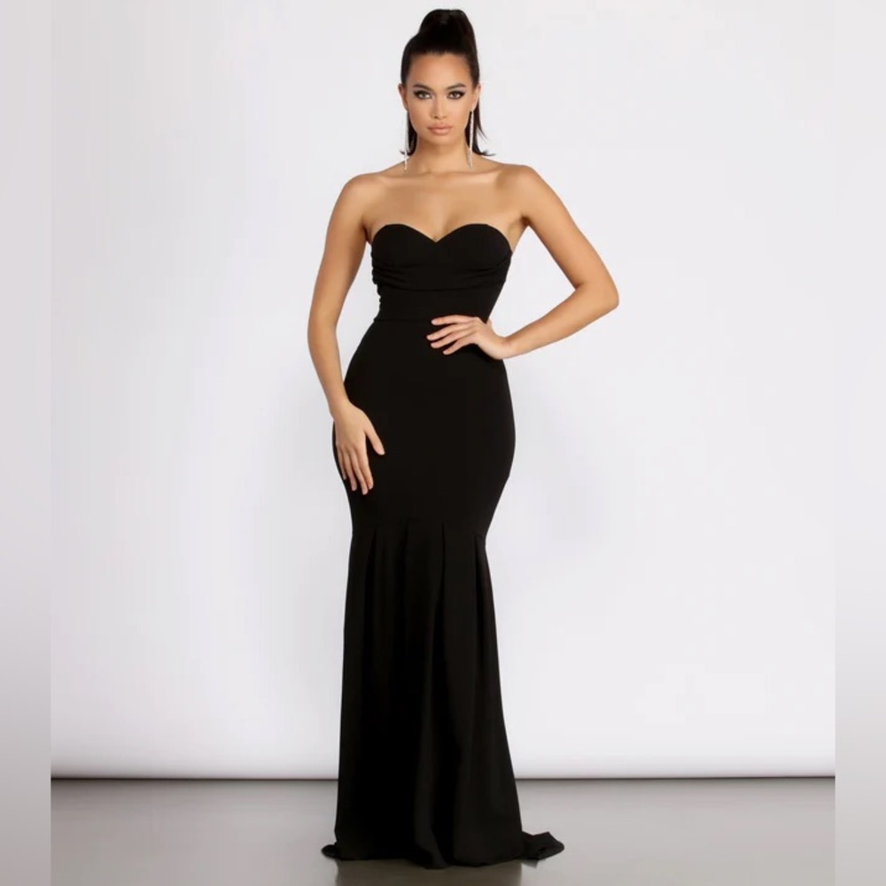 Windsor Black Strapless Dress